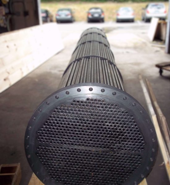 Tube bundle replacement photo